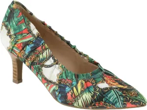 Masseys Women's Bella Pleated Mid Heel Pump