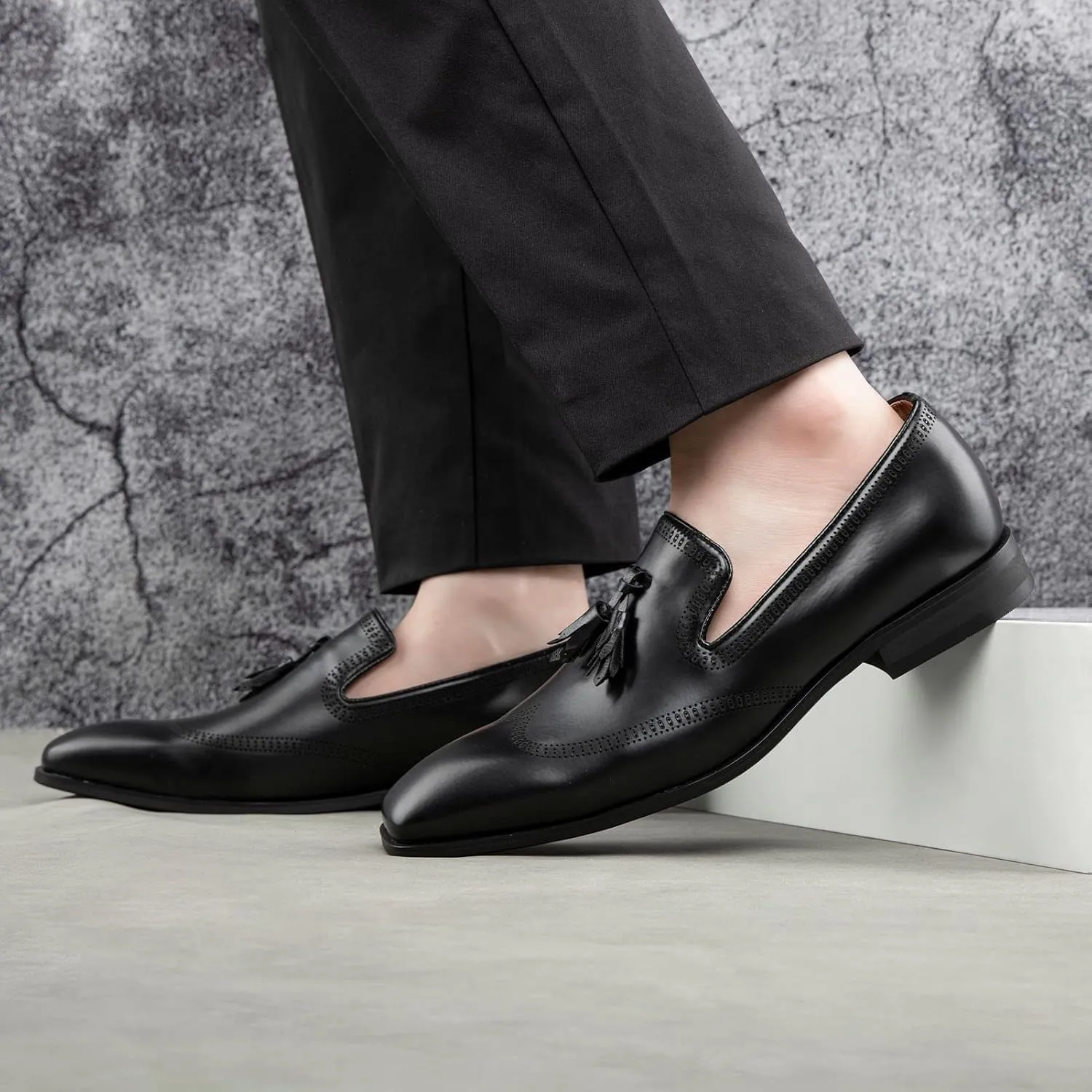 Meijiana Men's Classic Loafers - Dress Shoes for Men, Luxury Fashion Loafers