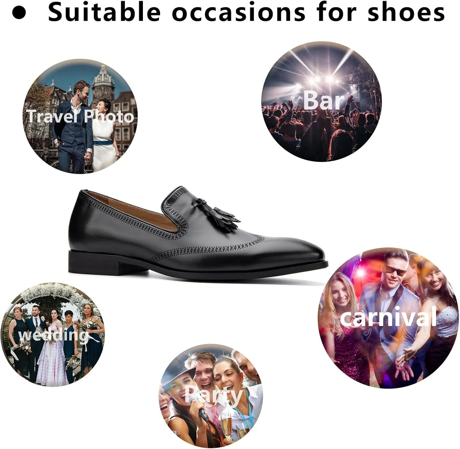 Meijiana Men's Classic Loafers - Dress Shoes for Men, Luxury Fashion Loafers