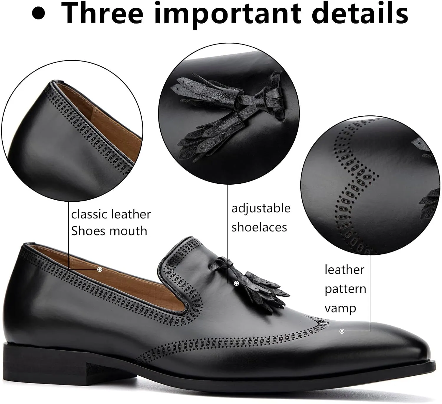 Meijiana Men's Classic Loafers - Dress Shoes for Men, Luxury Fashion Loafers