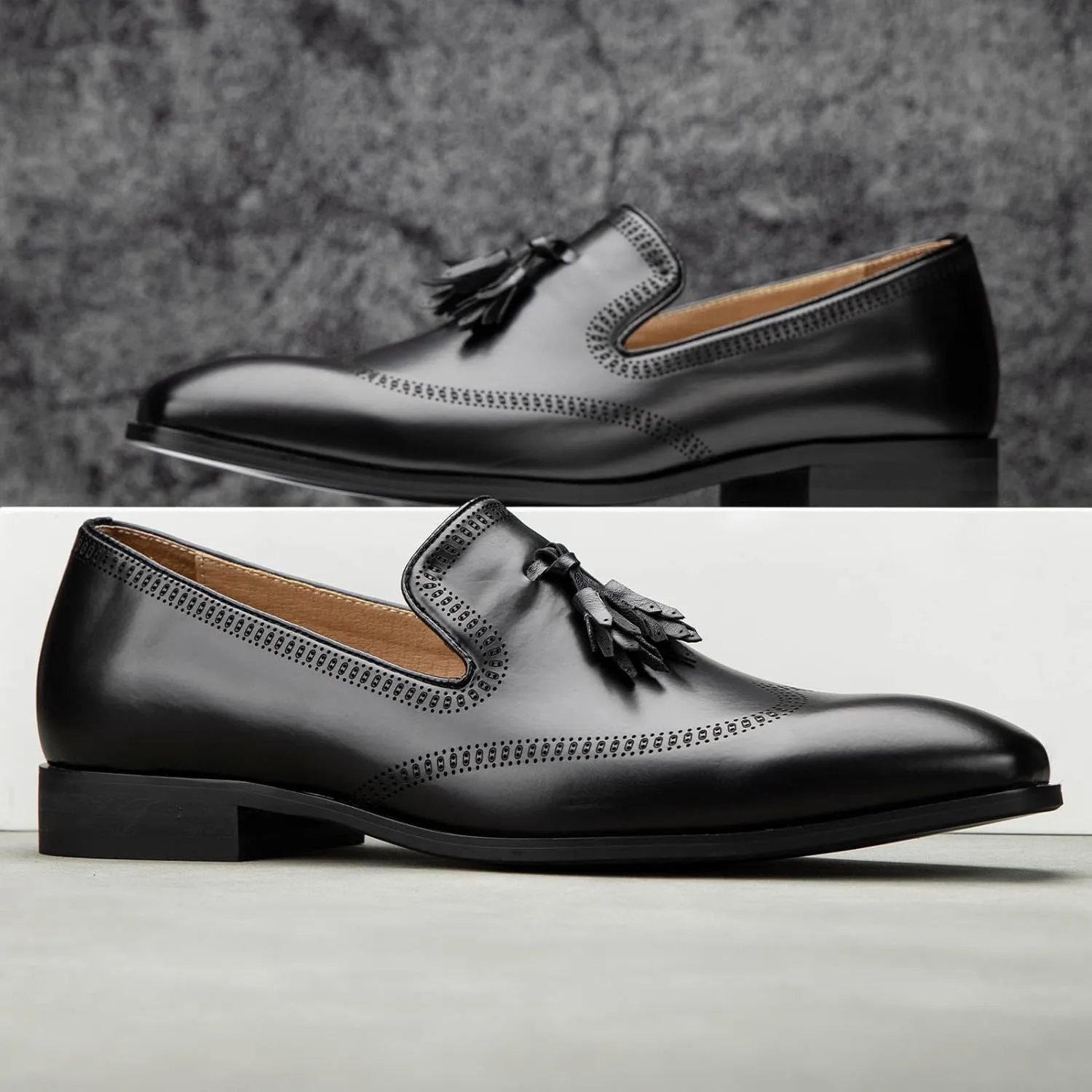 Meijiana Men's Classic Loafers - Dress Shoes for Men, Luxury Fashion Loafers