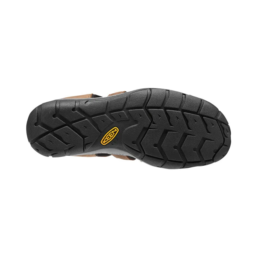 Men's Clearwater CNX Leather Sandal - Dark Earth/Black
