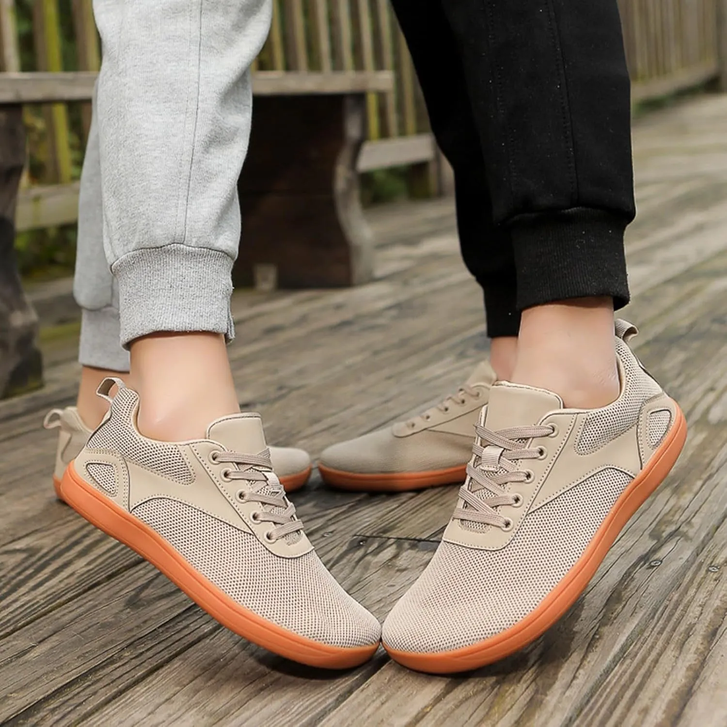 Mens Lightweight Minimalist Shoes Casual Sneaker Mesh Breathable Walking Shoe Men's Comfortable Diabetic Shoes