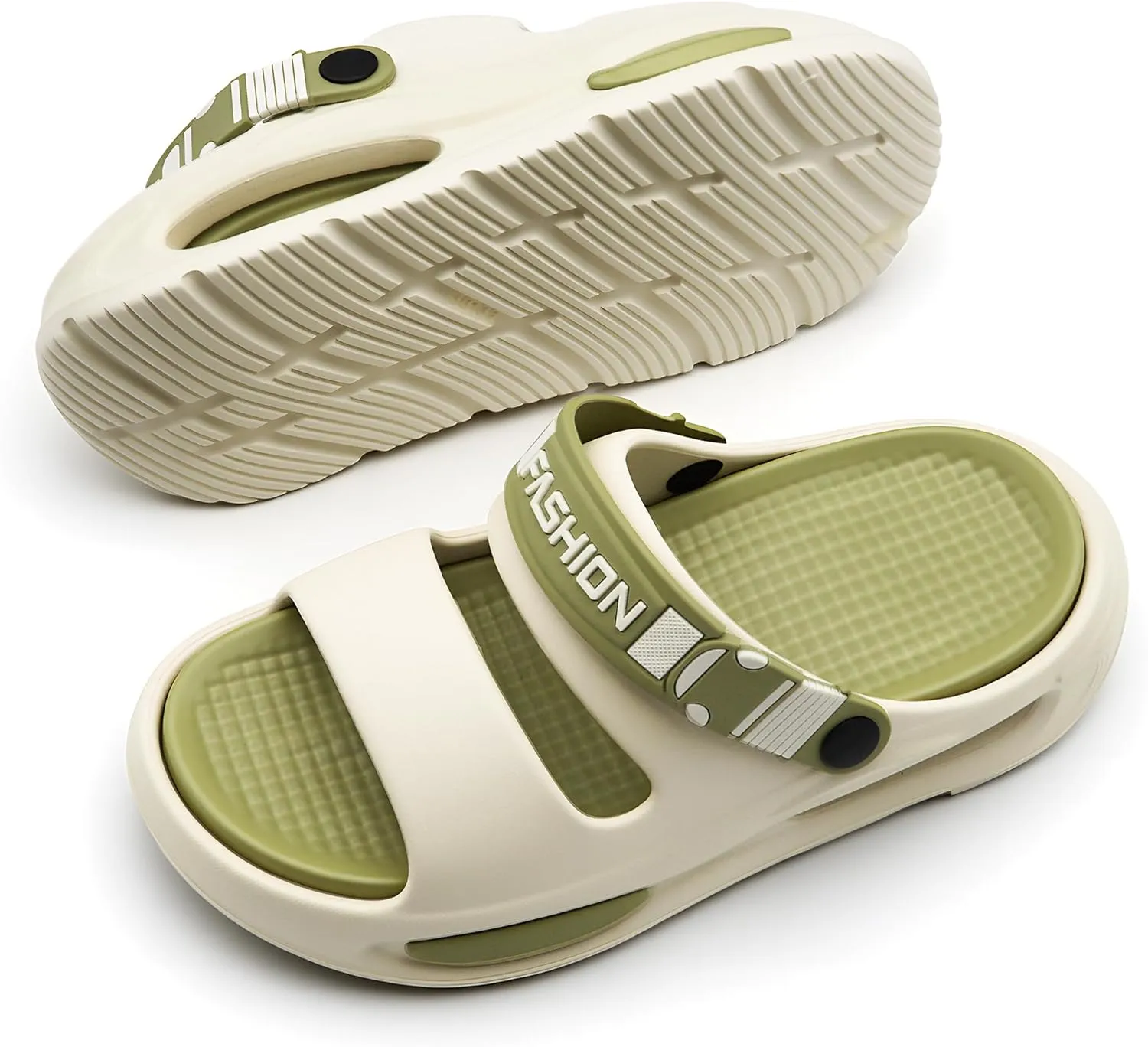 Men's Slide Sandals Indoor and Outdoor, Casual Slide Sandals for Men Spring Summer, Lightweight Comfortable Cushioned Open Toe Men’s Shoes