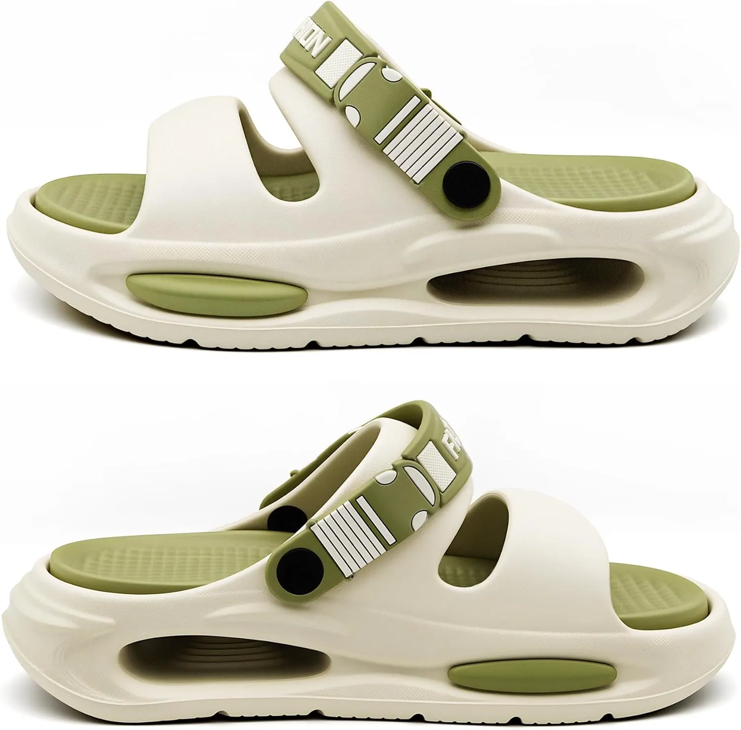 Men's Slide Sandals Indoor and Outdoor, Casual Slide Sandals for Men Spring Summer, Lightweight Comfortable Cushioned Open Toe Men’s Shoes