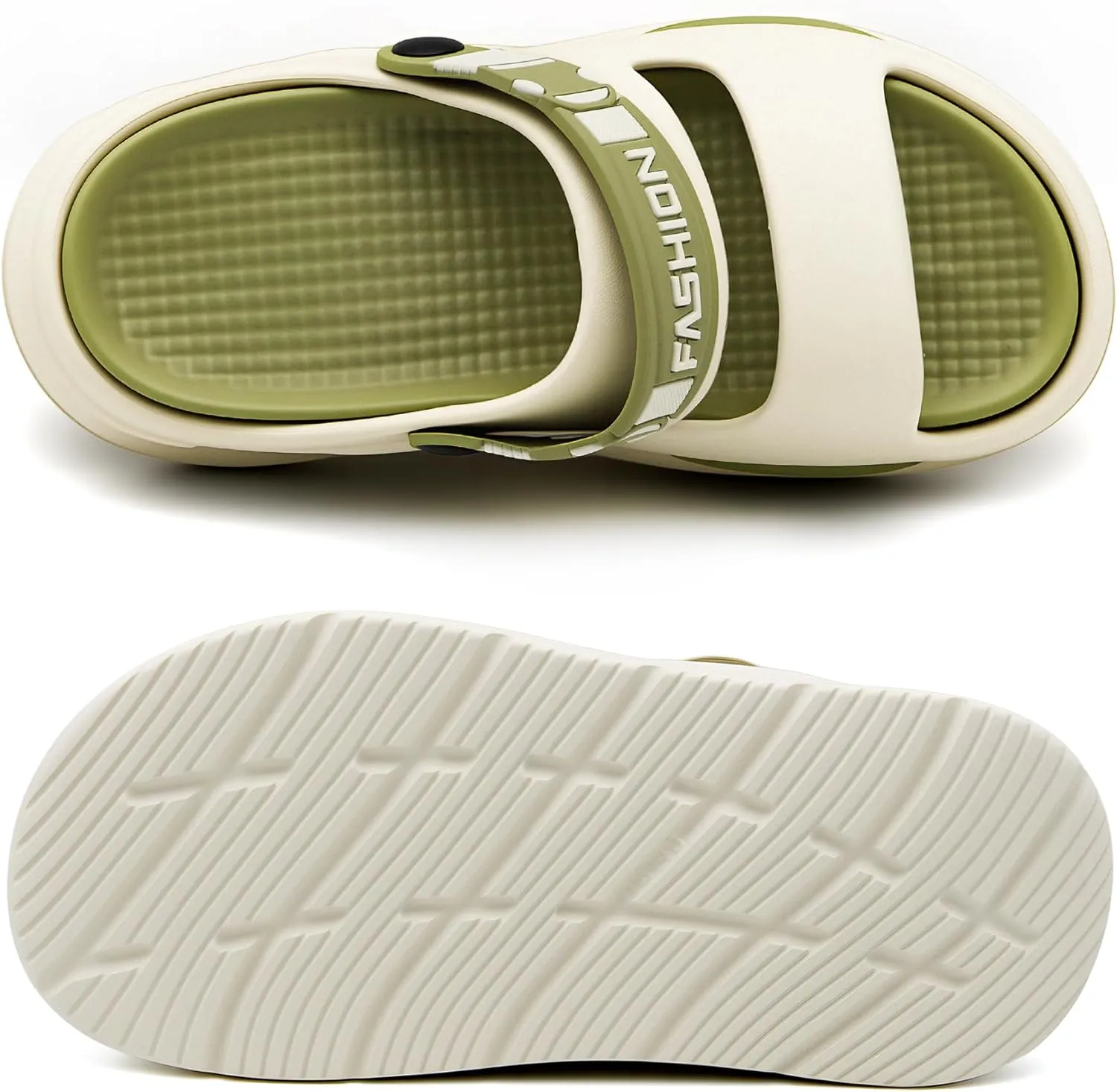 Men's Slide Sandals Indoor and Outdoor, Casual Slide Sandals for Men Spring Summer, Lightweight Comfortable Cushioned Open Toe Men’s Shoes