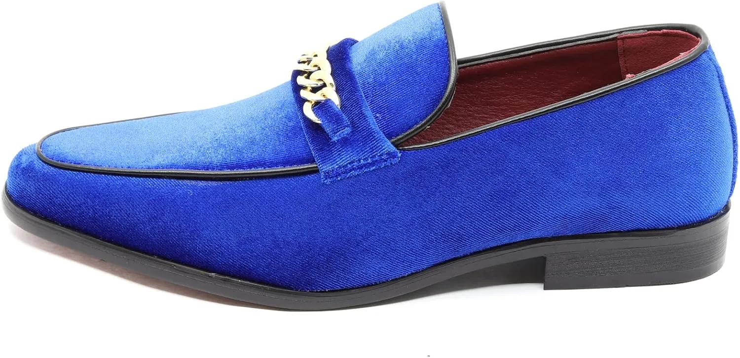 Men's Vintage Velvet Designer Classic Dress Tuxedo Smoking Slipper Loafer Slip On Shoes Arthur-02