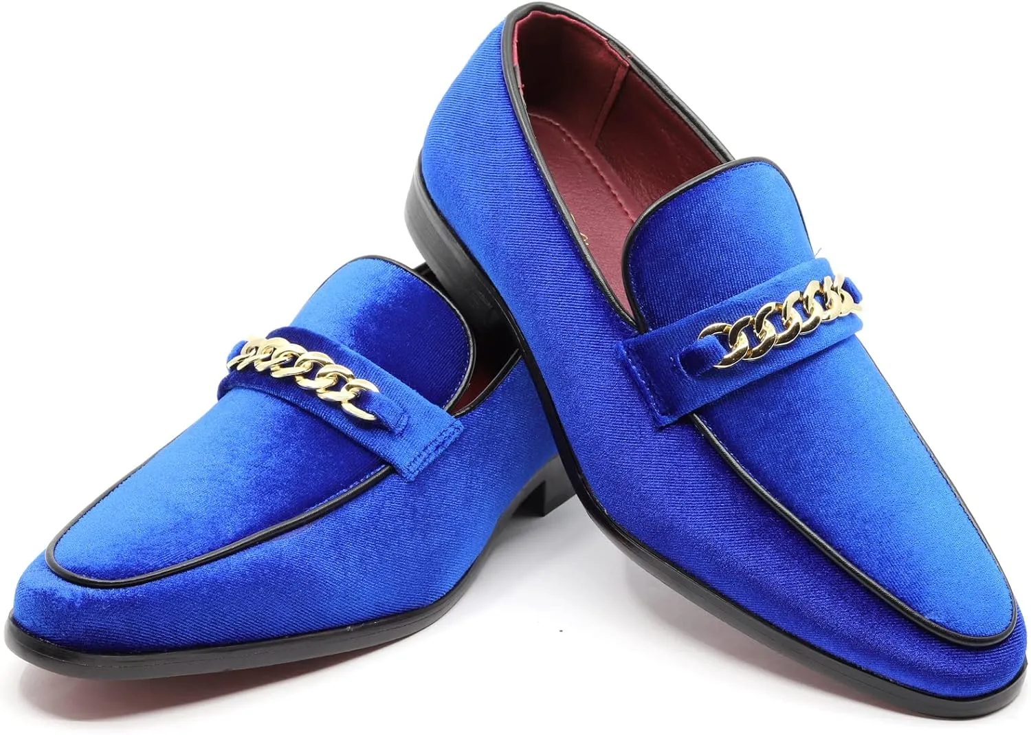 Men's Vintage Velvet Designer Classic Dress Tuxedo Smoking Slipper Loafer Slip On Shoes Arthur-02