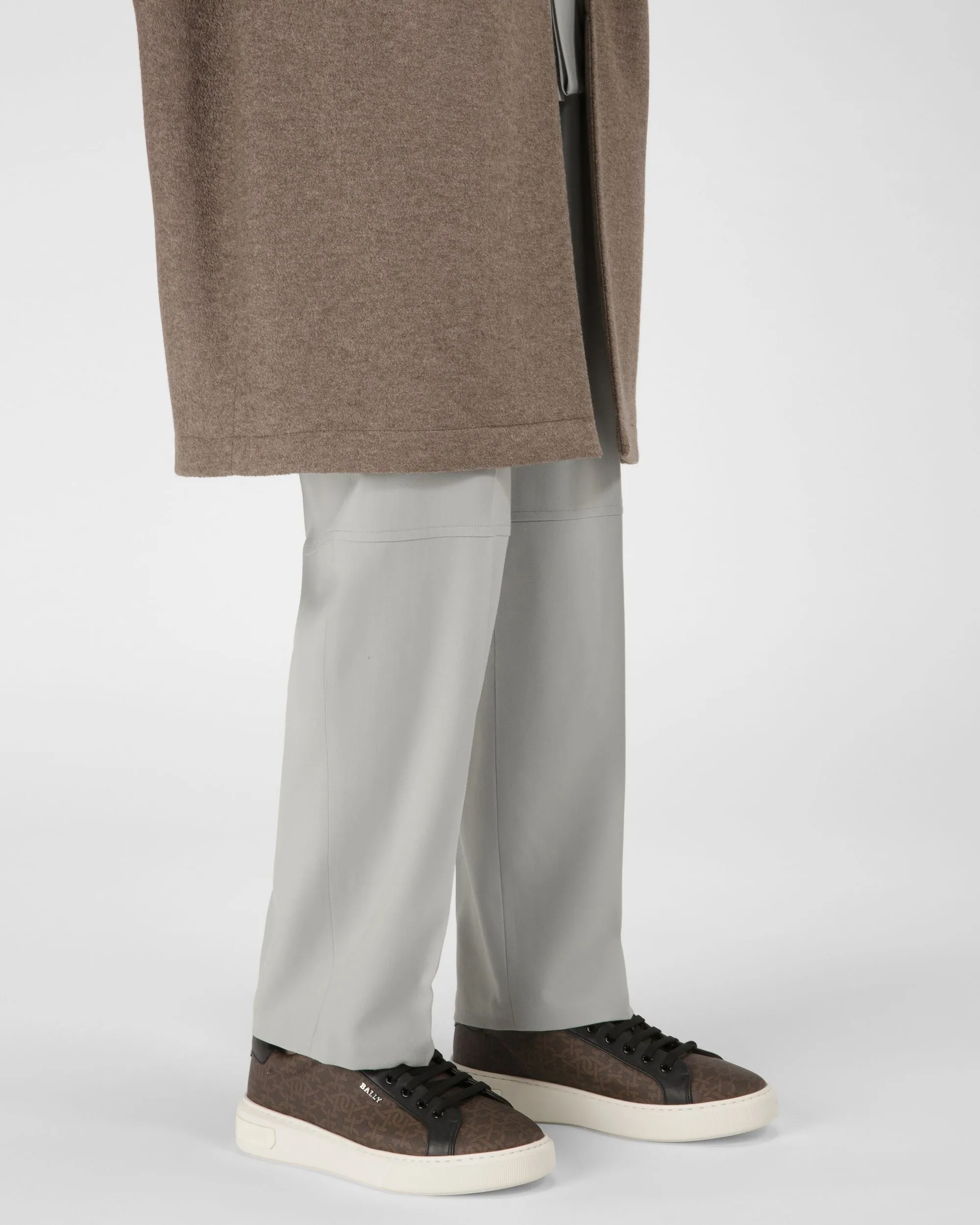 Miky Coated Fabric Sneakers In Brown