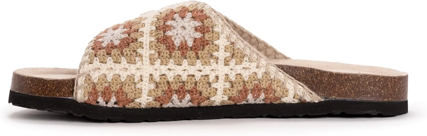 MUK LUKS Women's Gigi Crochet Sandal