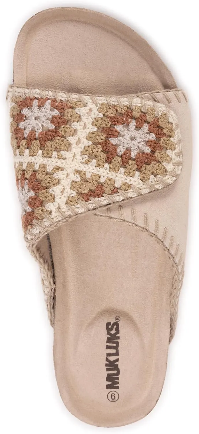 MUK LUKS Women's Gigi Crochet Sandal