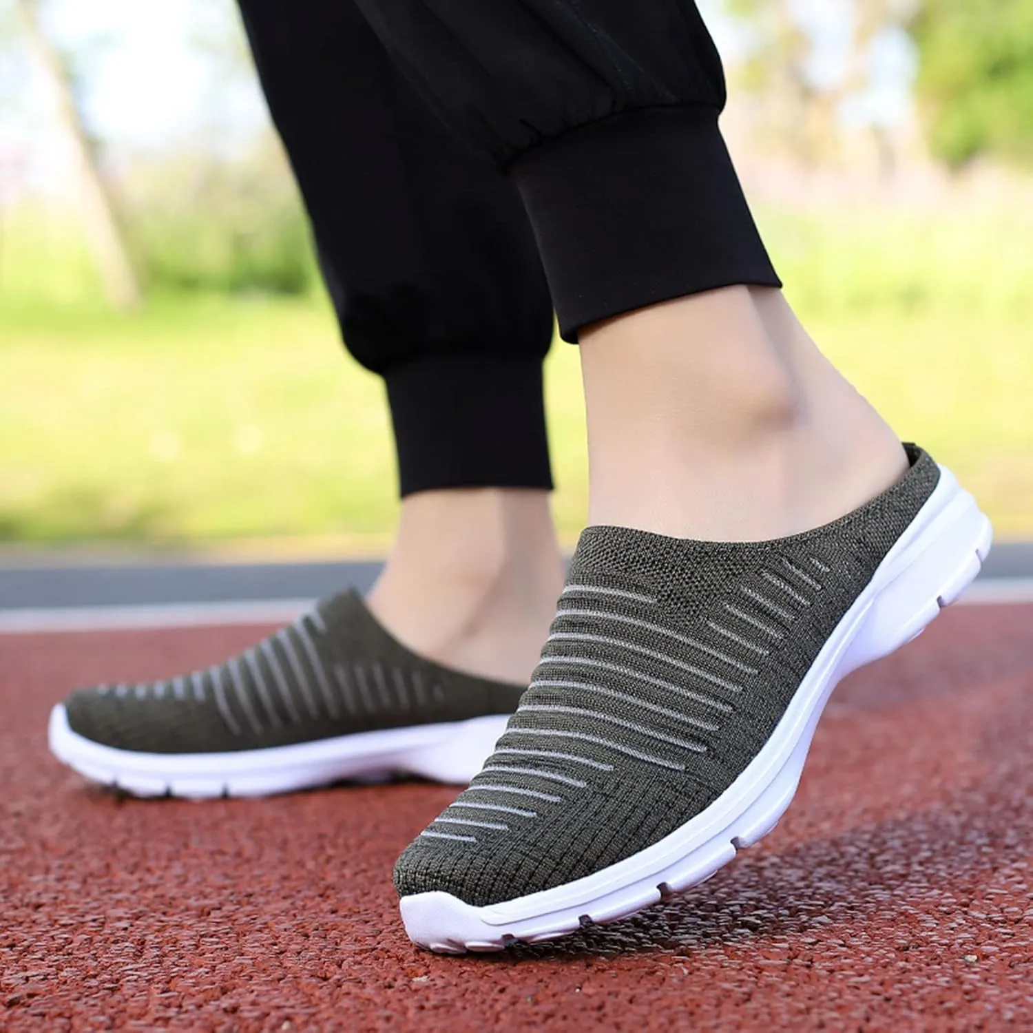 Mules for Women 2025 Backless Walking Sneakers Mens Tennis Shoes Cute Ladies Casual Shoes Slip On Sneakers Platform Tennis Shoe Casual Loafers
