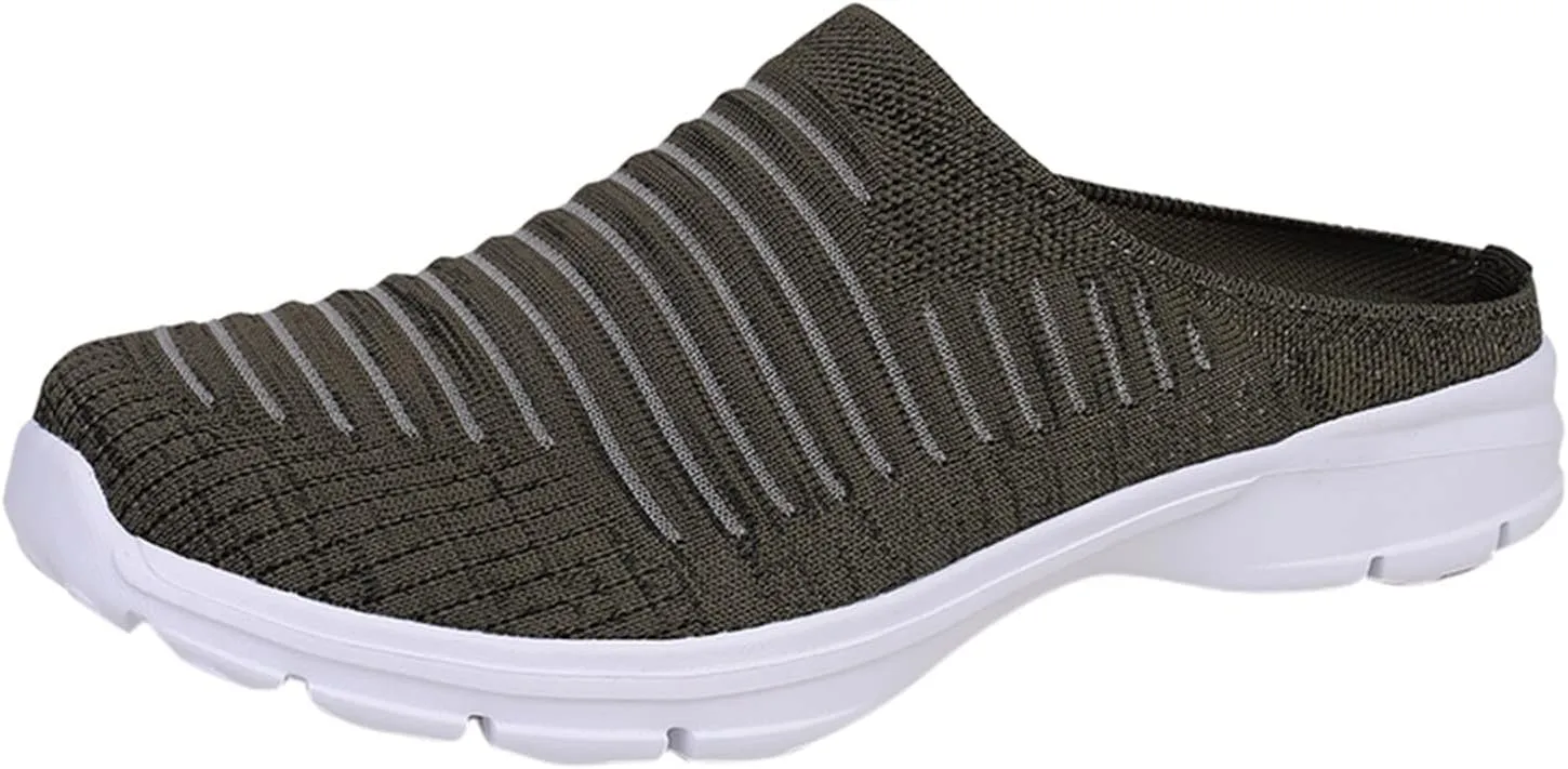 Mules for Women 2025 Backless Walking Sneakers Mens Tennis Shoes Cute Ladies Casual Shoes Slip On Sneakers Platform Tennis Shoe Casual Loafers