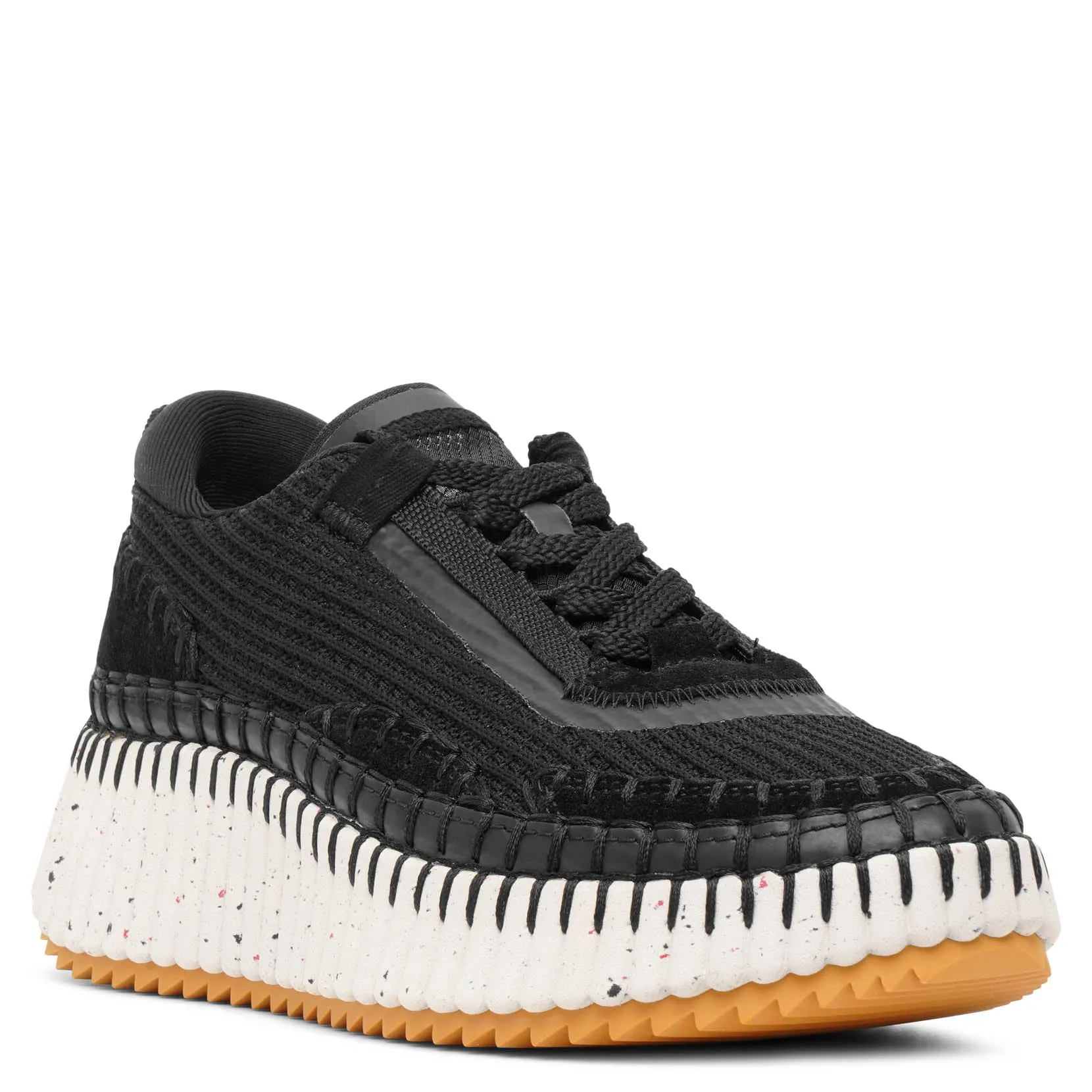 Nama black mesh sneakers