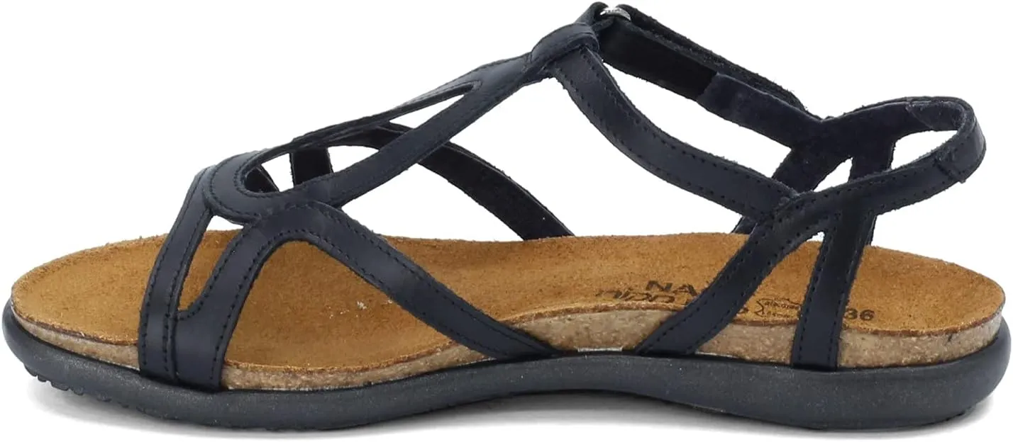 NAOT Footwear Women’s Dorith Sandal with Cork Footbed and Arch Support Footbed - Adjustable Sandal With Backstrap - Comfort and Support – Lightweight and Perfect for Travel - Narrow to Medium Fit