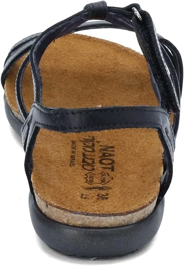 NAOT Footwear Women’s Dorith Sandal with Cork Footbed and Arch Support Footbed - Adjustable Sandal With Backstrap - Comfort and Support – Lightweight and Perfect for Travel - Narrow to Medium Fit