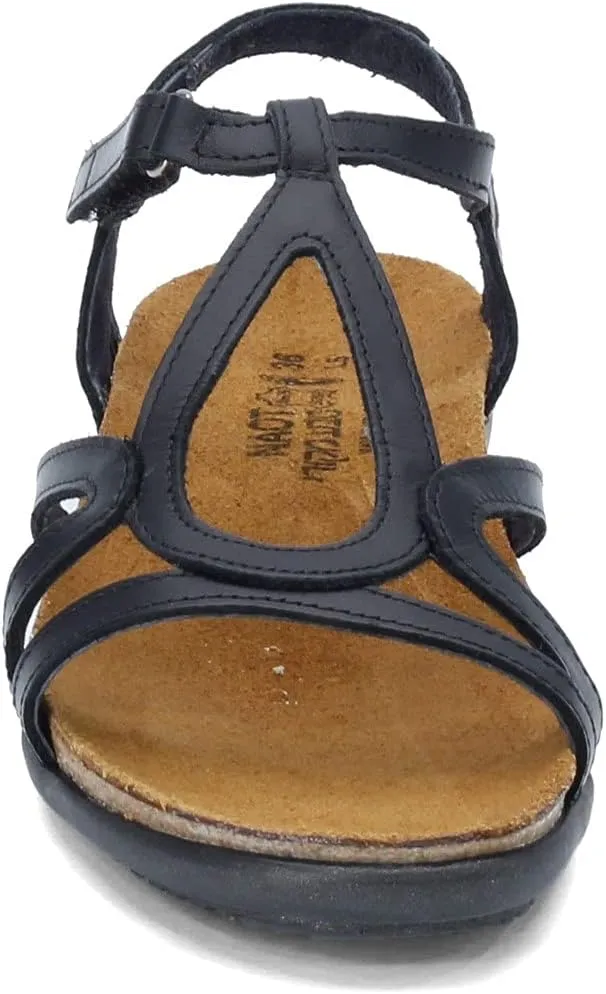 NAOT Footwear Women’s Dorith Sandal with Cork Footbed and Arch Support Footbed - Adjustable Sandal With Backstrap - Comfort and Support – Lightweight and Perfect for Travel - Narrow to Medium Fit