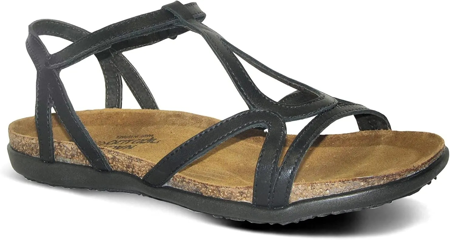 NAOT Footwear Women’s Dorith Sandal with Cork Footbed and Arch Support Footbed - Adjustable Sandal With Backstrap - Comfort and Support – Lightweight and Perfect for Travel - Narrow to Medium Fit