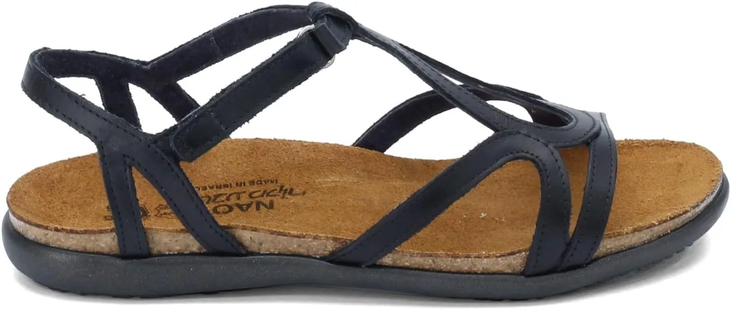 NAOT Footwear Women’s Dorith Sandal with Cork Footbed and Arch Support Footbed - Adjustable Sandal With Backstrap - Comfort and Support – Lightweight and Perfect for Travel - Narrow to Medium Fit