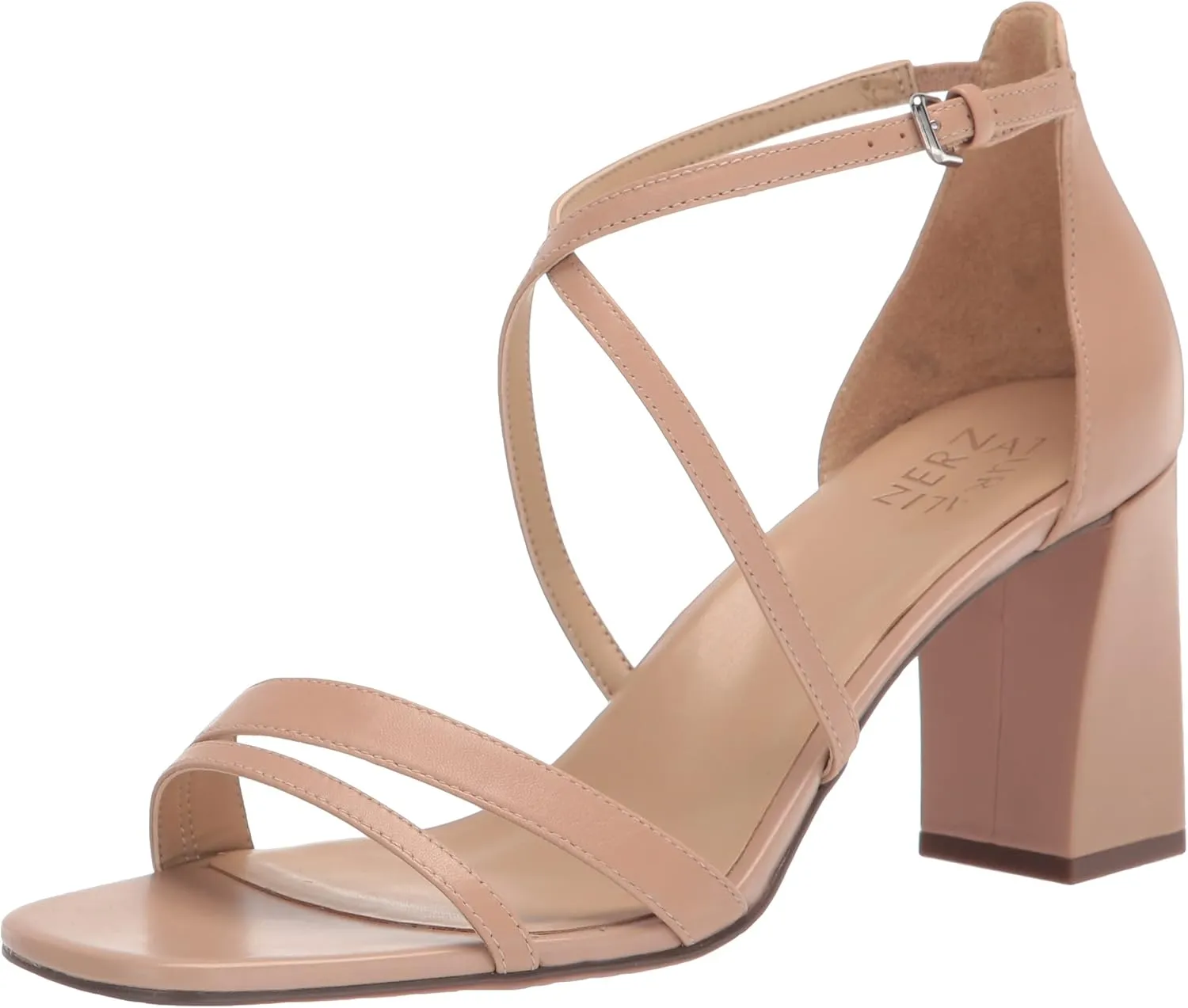Naturalizer Women's Tiff Square Toe Block Heel Sandal