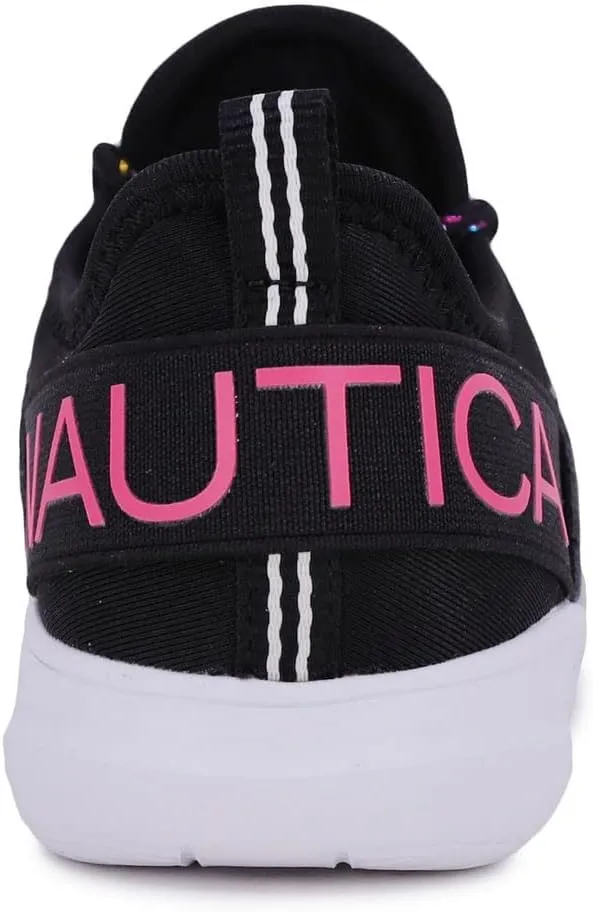 Nautica Kids Girls Metallic Fashion Sneaker Lace-Up Athletic Running Shoe I kappil I (Big Kid - Little Kid - Toddler)