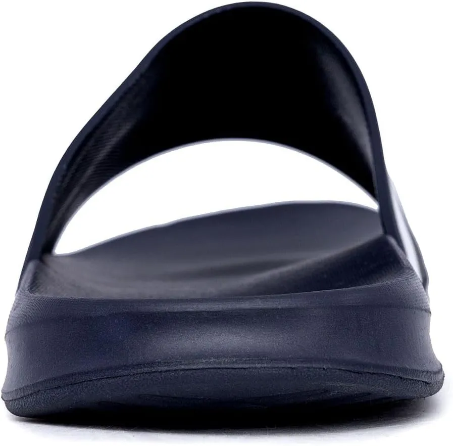 Nautica Men's Open Toe Slide Sandals - Comfortable Indoor & Outdoor Shower Slippers