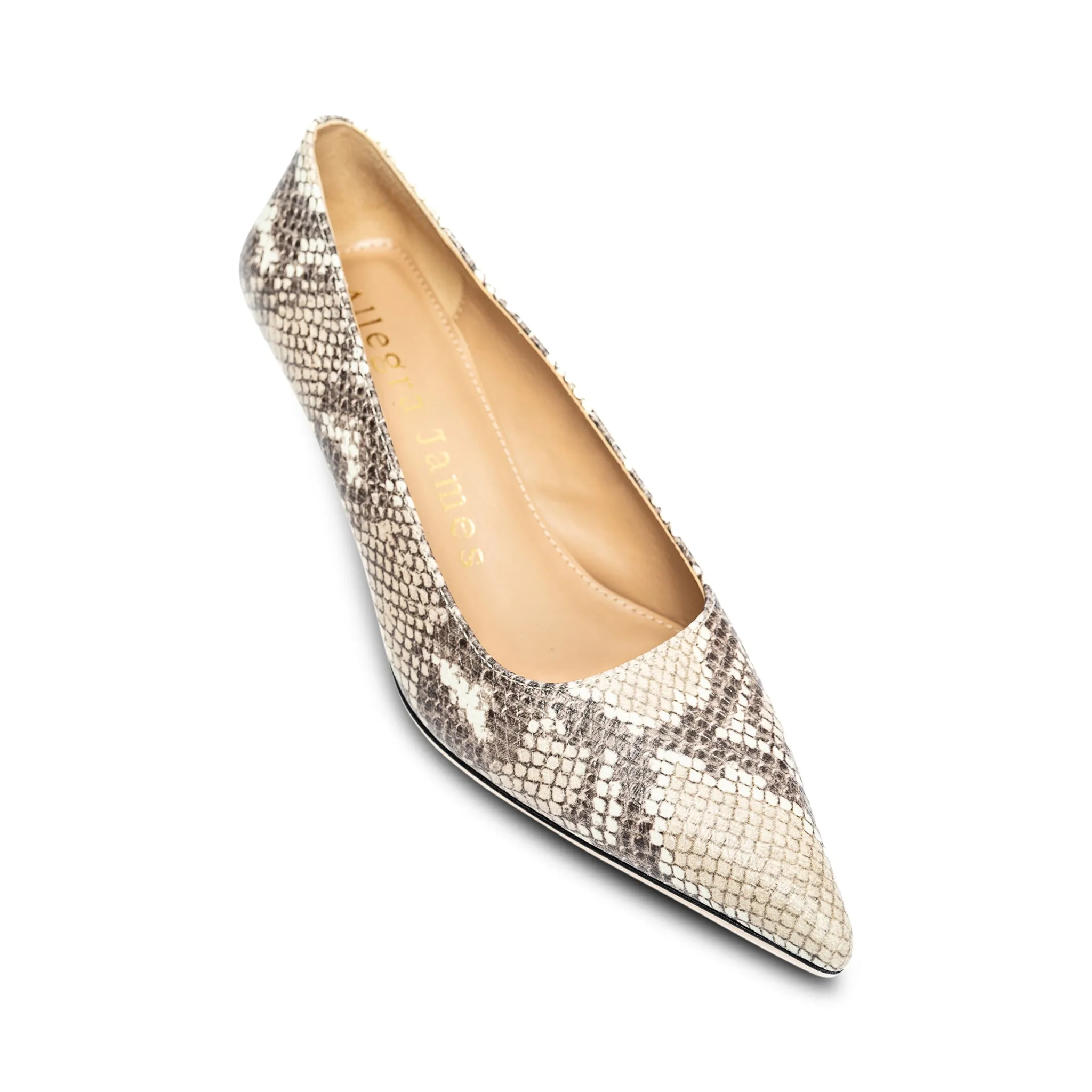 Nellie Snakeprint Leather Pump