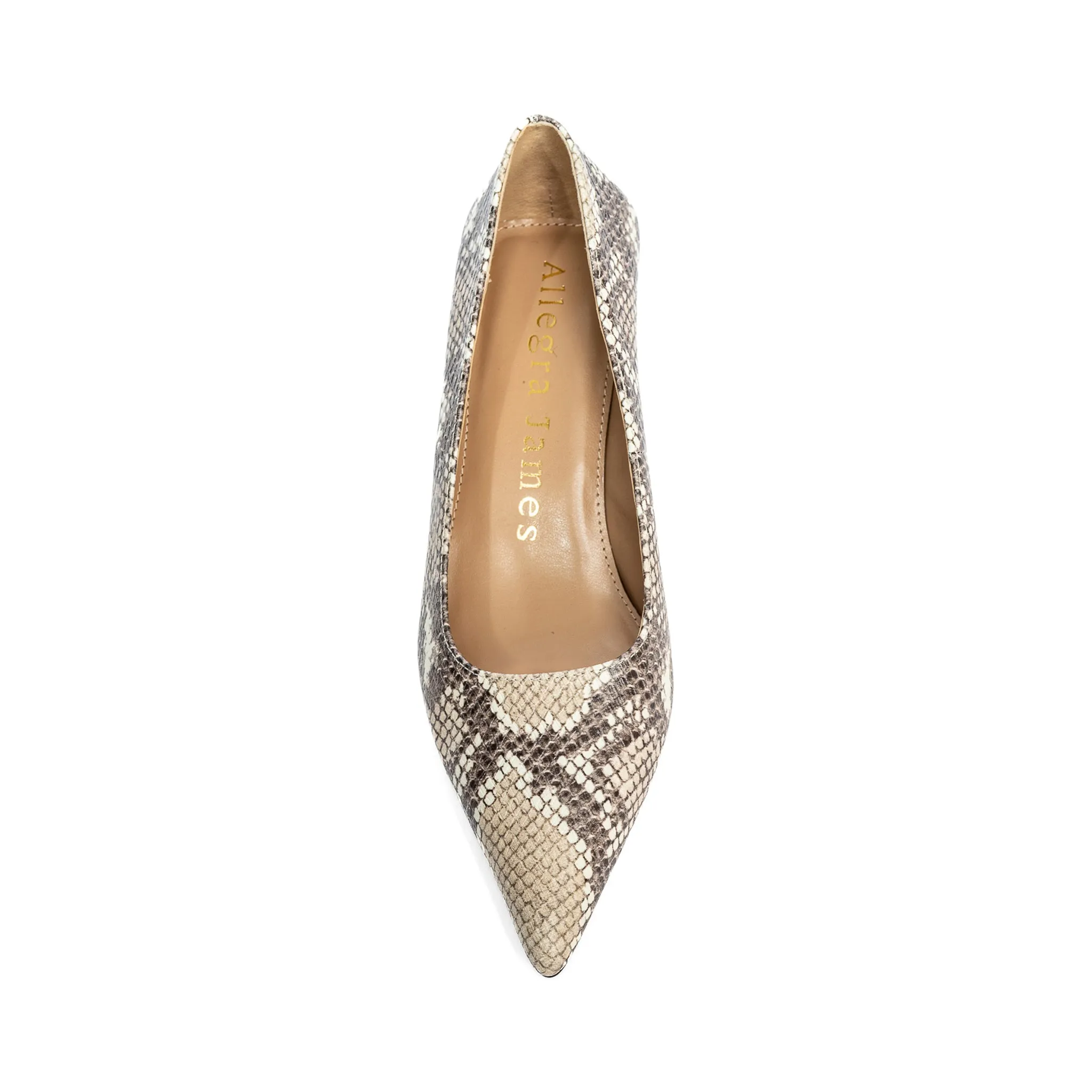 Nellie Snakeprint Leather Pump