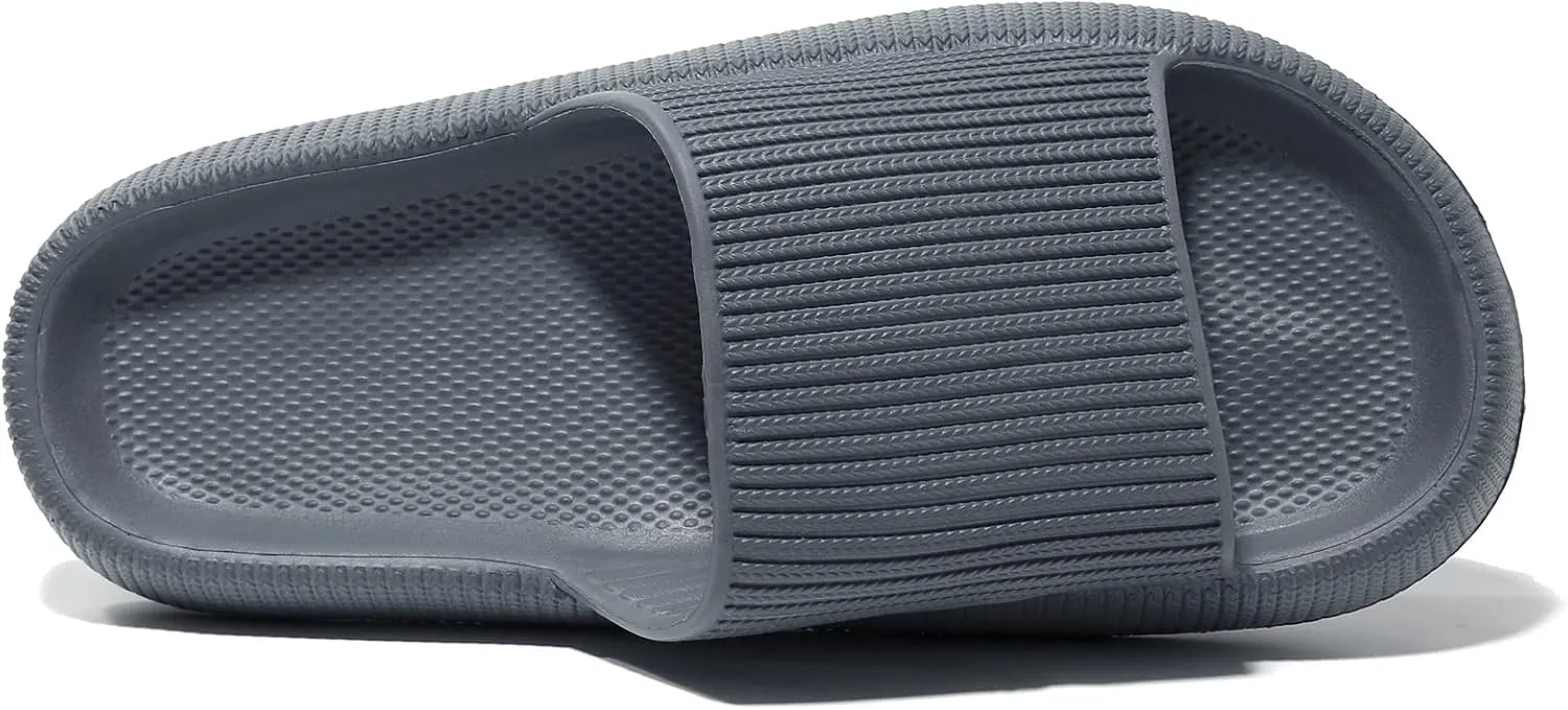 NewDenBer Cloud Slides Slippers for Women and Men Soft Cushioned Thick Sole Shower Bathroom Indoor Outdoor House Slide Sandals