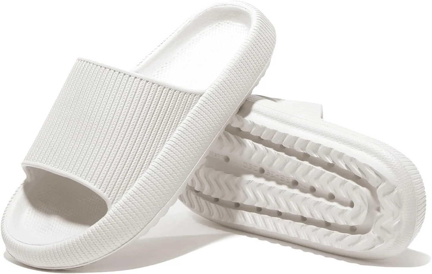 NewDenBer Cloud Slides Slippers for Women and Men Soft Cushioned Thick Sole Shower Bathroom Indoor Outdoor House Slide Sandals