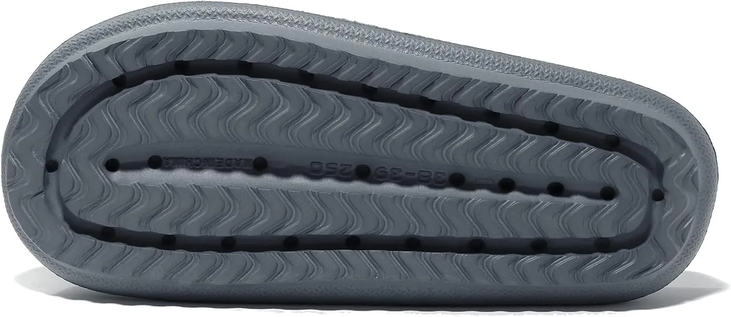 NewDenBer Cloud Slides Slippers for Women and Men Soft Cushioned Thick Sole Shower Bathroom Indoor Outdoor House Slide Sandals