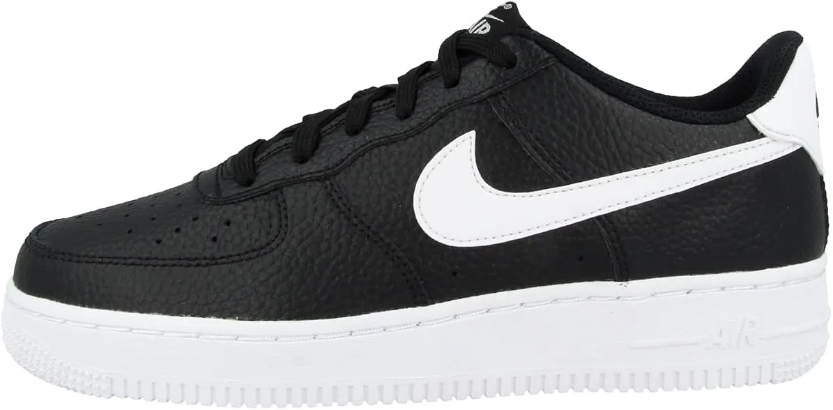 Nike Boy's Air Force 1 (Big Kid) Black/White 4.5 Big Kid M
