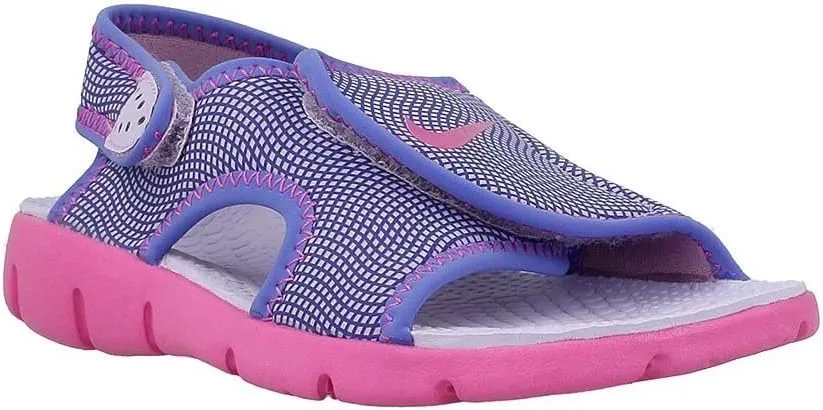 NIKE Kids Sunray Adjust 4 (GS/PS) Hydrangeas/Fire Pink Comet Blu Size 12