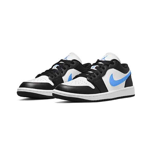 Nike Women's Air Jordan 1 Low Black and University Blue