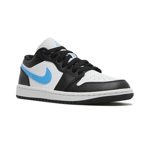 Nike Women's Air Jordan 1 Low Black and University Blue