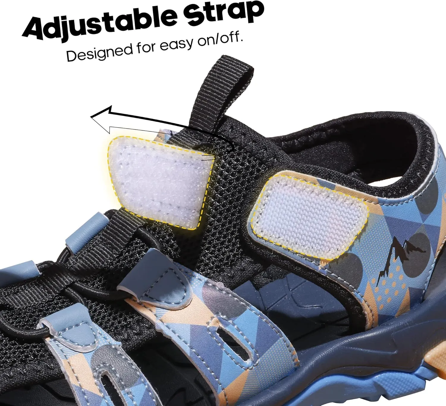 NORTIV 8 Toddler Sandals Summer Boys Girls Kids Sandals Closed-toe Water Hiking Lightweight Athletic Outdoor