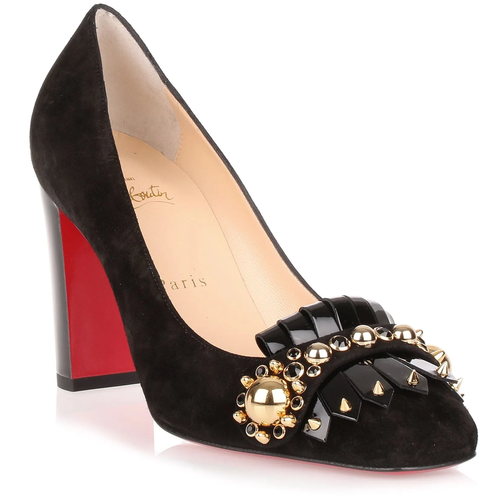 Oaxacana 85 black suede pump