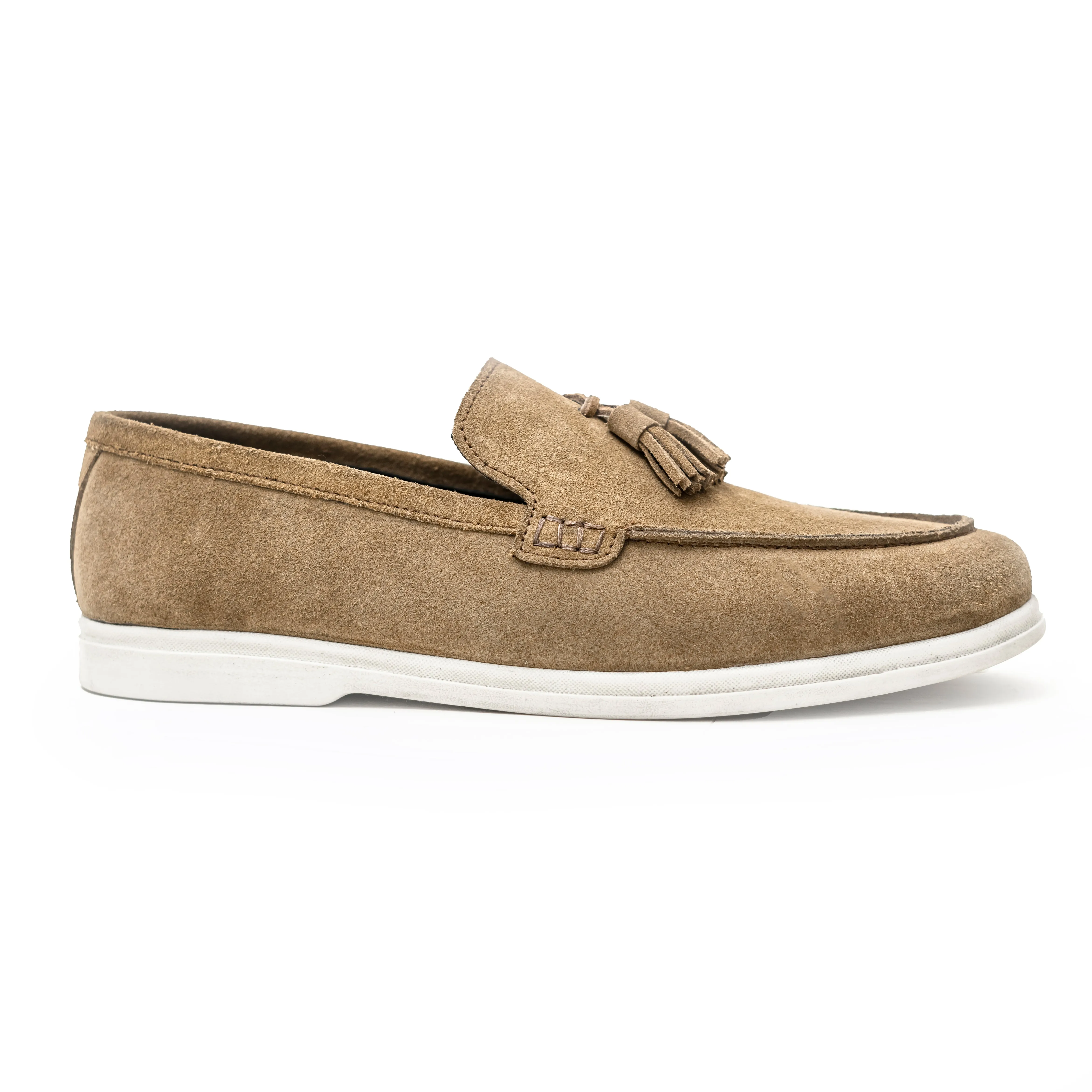 OK-3013 Mustard Tussle Suede Leather Loafer