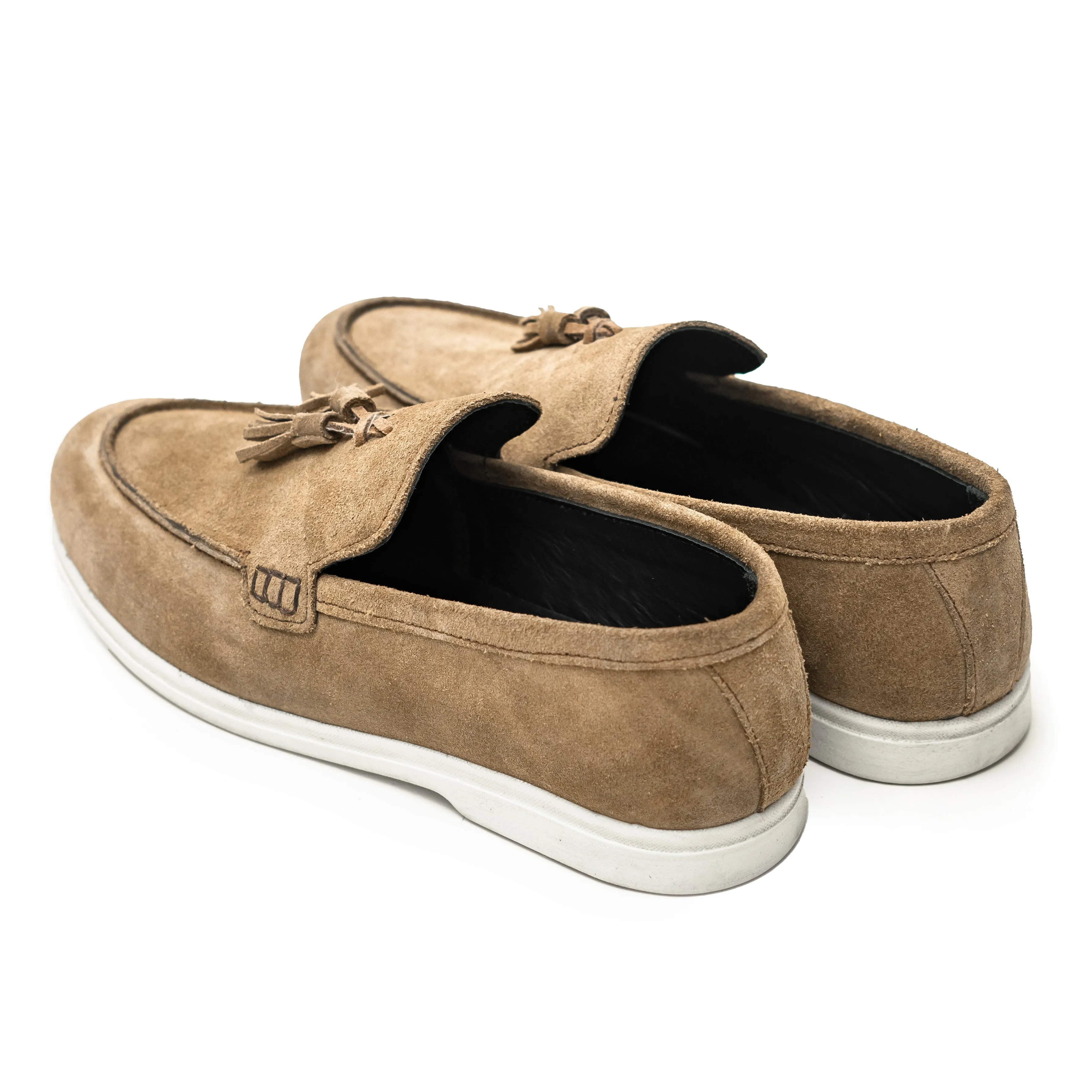 OK-3013 Mustard Tussle Suede Leather Loafer