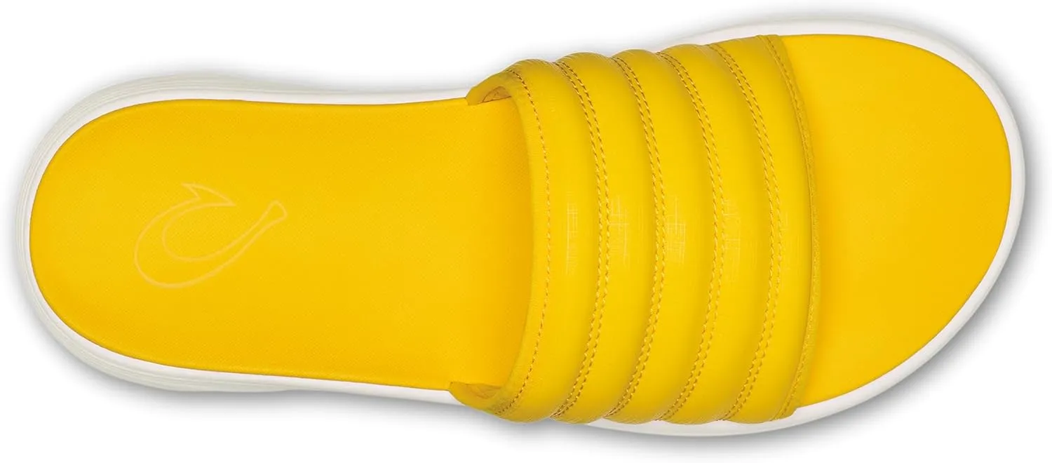 OLUKAI Komo Men's Slide Sandals, Water-Friendly Shoe with Cushioned Strap, All-Day Comfort & Support