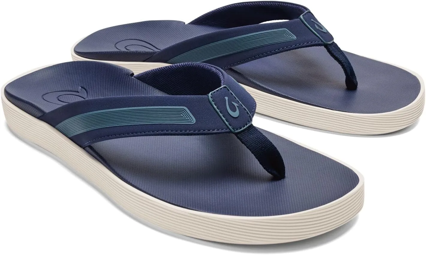 OLUKAI Leeward Men's Beach Sandals, Quick-Dry Flip Flop Slides, Water Friendly Versatility & Wet Grip Traction, Comfort Fit & Arch Support
