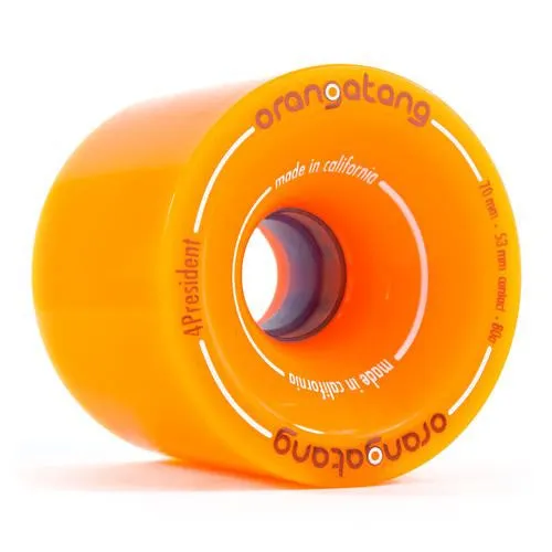 Orangatang Longboard Wheels: 4 President 70mm 80a Orange