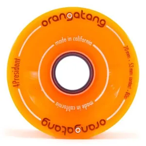 Orangatang Longboard Wheels: 4 President 70mm 80a Orange