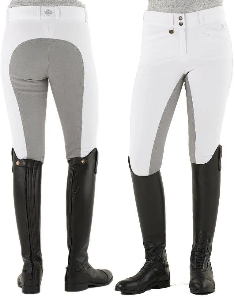 OVATION Celebrity Slim Secret EuroWeave DX Front Zip Full Seat Breech White