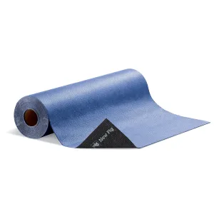 PIG Absorbent Adhesive-Backed Grippy Mat | Absorbs up to 10.5 gal per roll | 32" W x 100' L | MAT32100