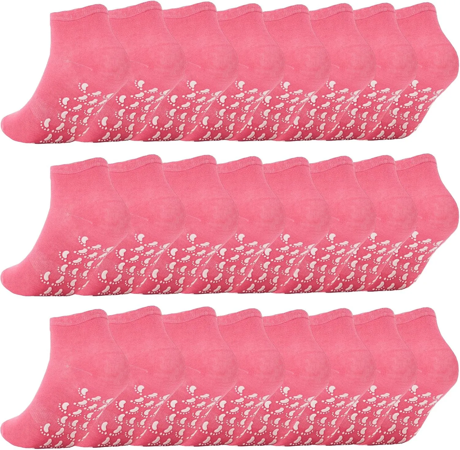 Pilates Socks with Grip for Women Non Slip Grippy Ankle Socks for Yoga Barre Hospital
