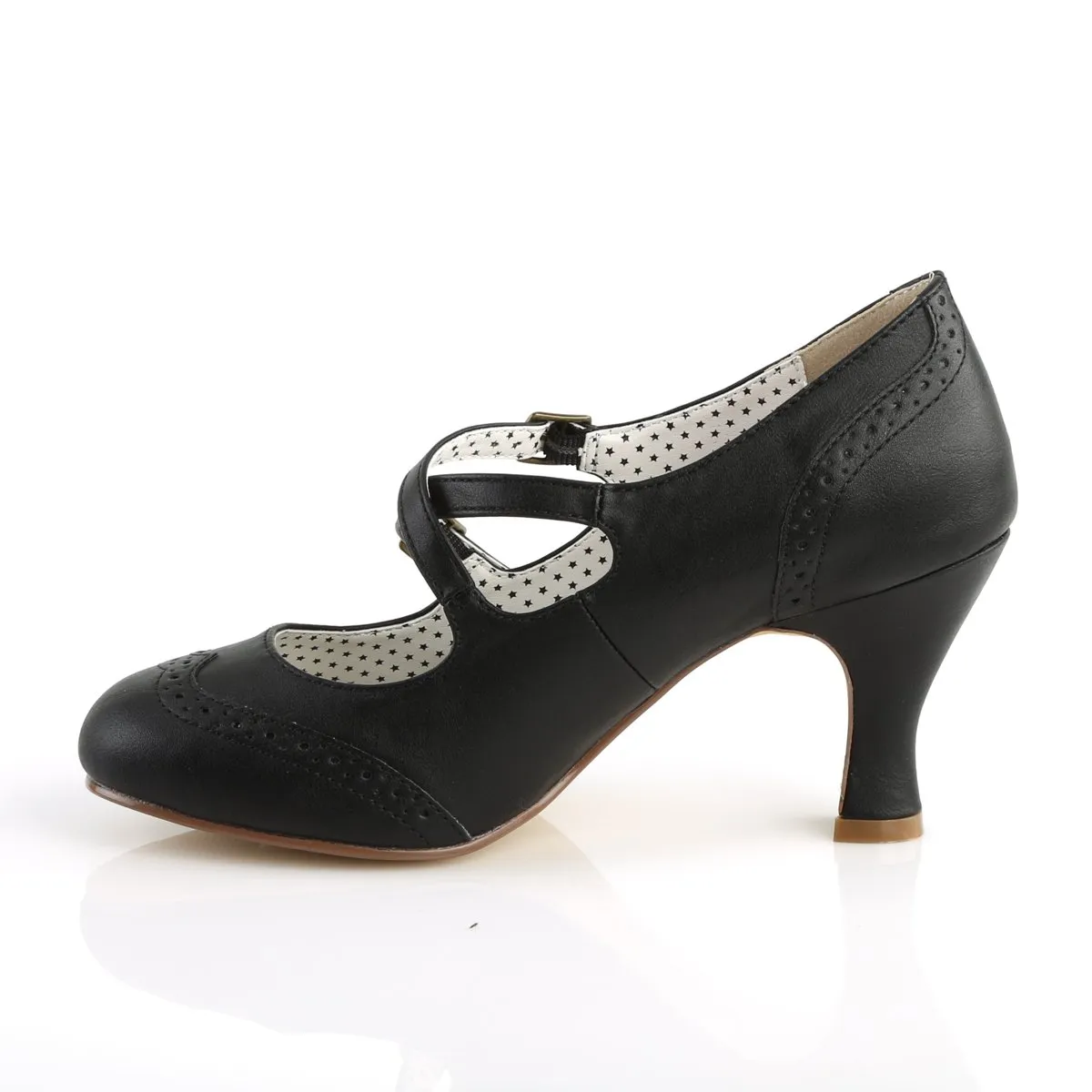 Pin Up Couture Flapper-35-Black-Size 7-Clearance
