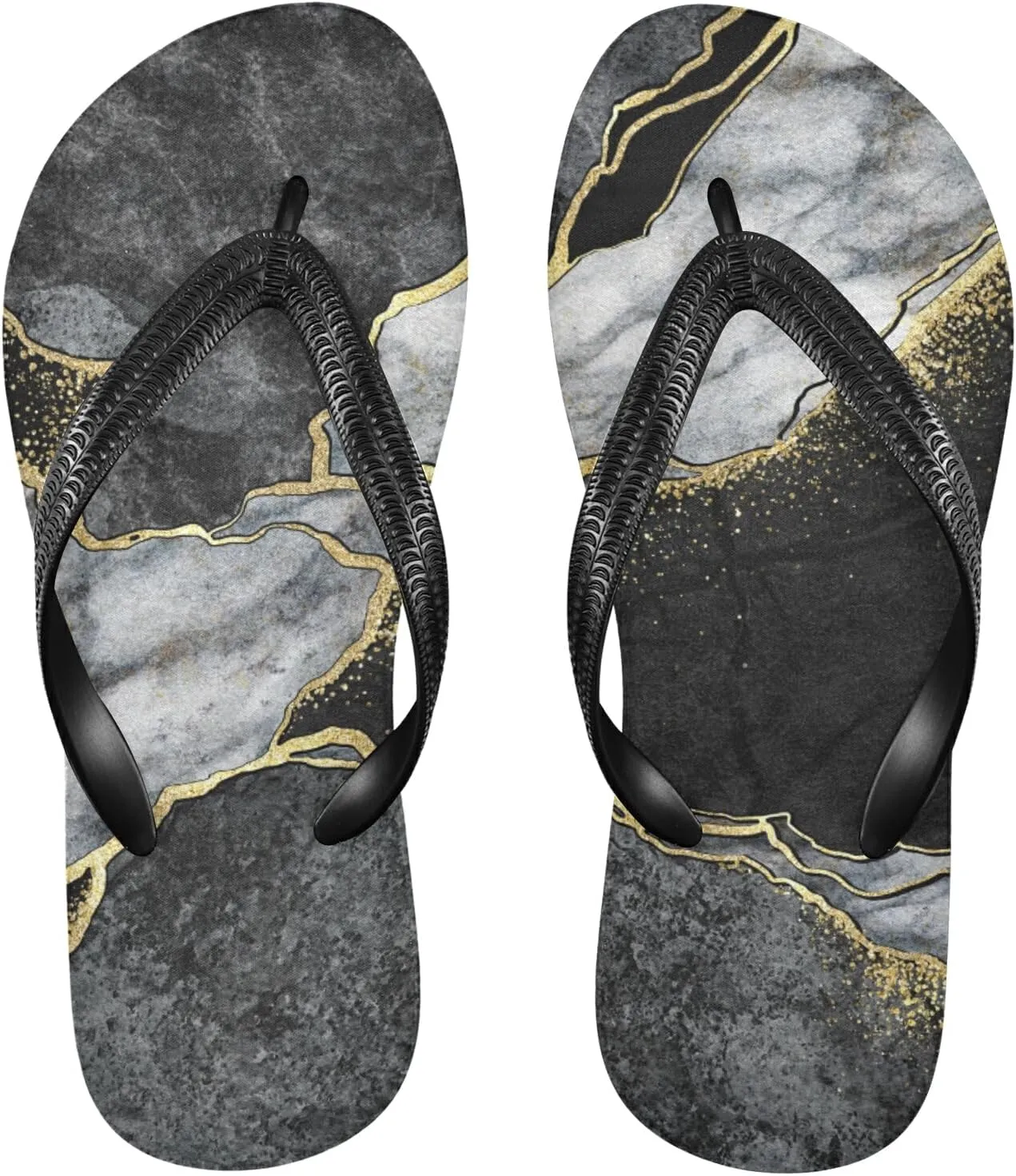 Poeticcity Flip Sandal Men Women Flip Flops for Hotel Spa Home Slippers Bedroom Travel S-XXL