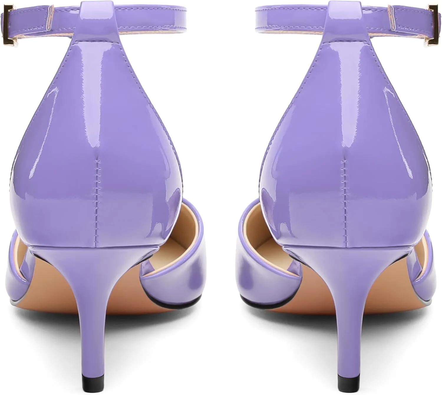 Pointed Closed Toe Heels for Women, Women's Ankle Strap Pumps, Wedding Party Office Business Dress Shoes