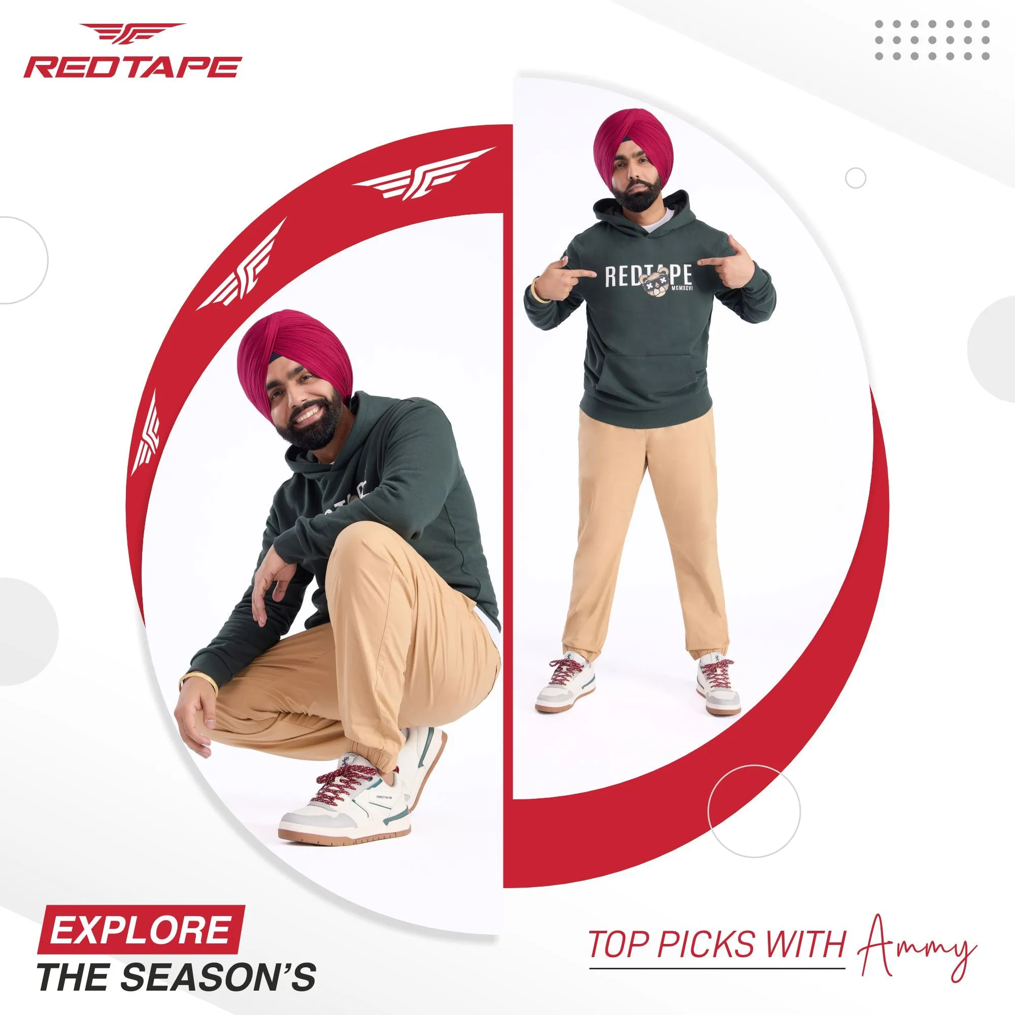 Red Tape Super Sneaker Shoes for Men | Cultured Round-Toe Shape & Cushioning Technology
